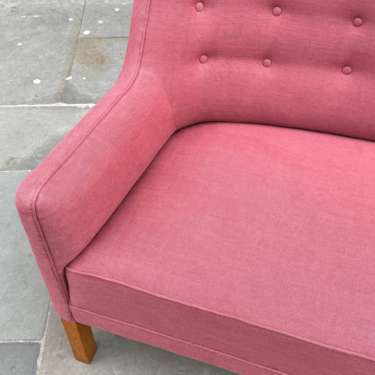 Soft-Pink Sofa/ Denmark, 1950s