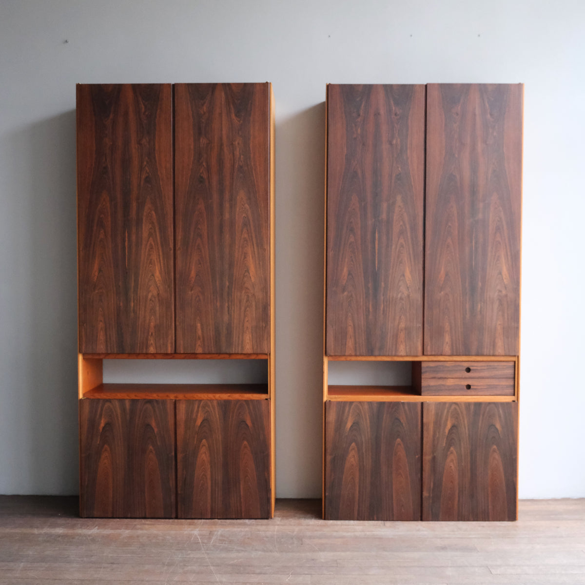 Two Impressive Wall Mounted Cabinets / Denmark, C. 1960