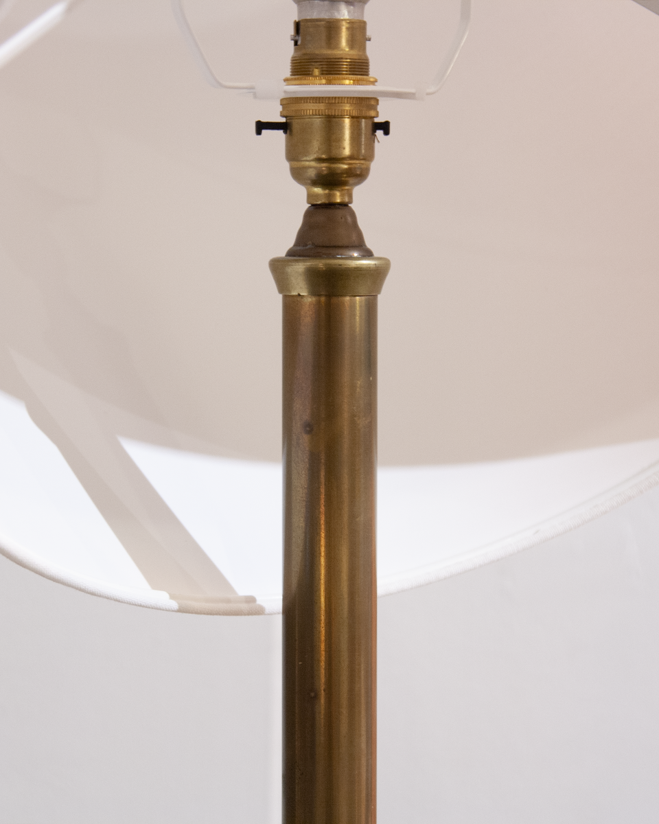 Edwardian Brass Floor Lamp / England, c.1910