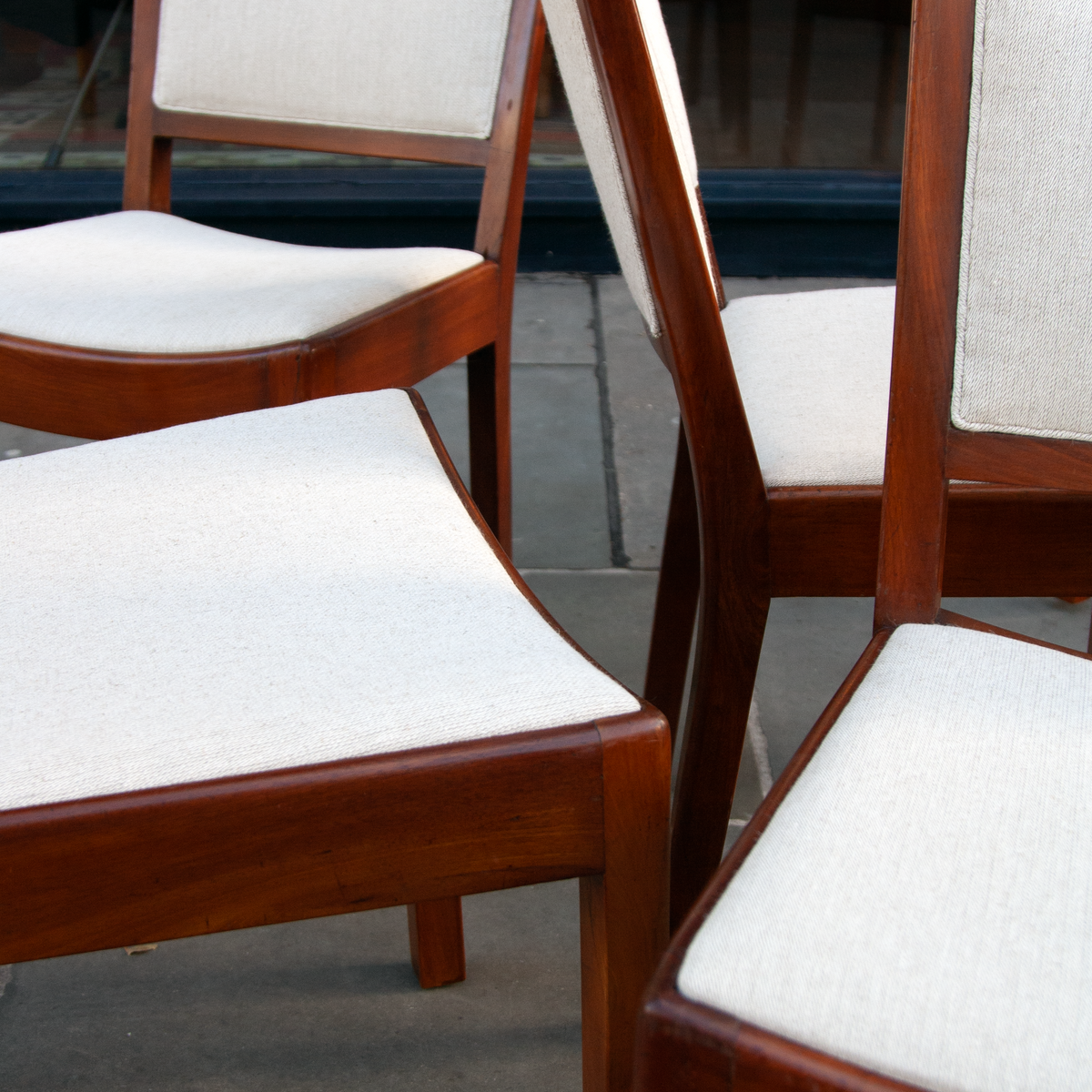 Cuban Mahogany Dining Table & Set of Six Chairs / Tove & Edvard Kindt-Larsen, 1930s