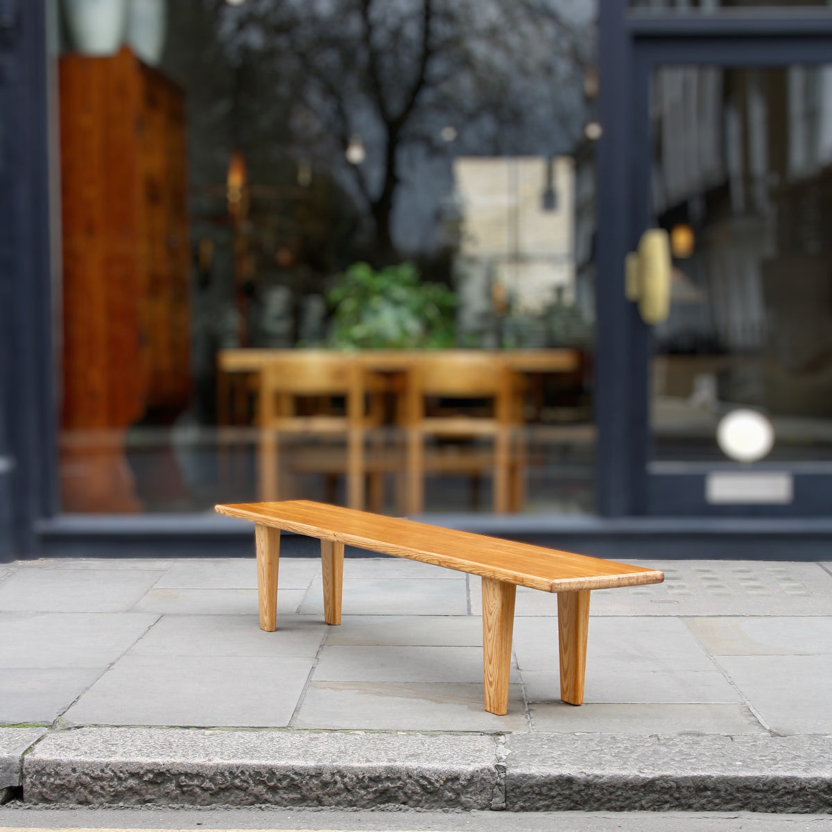 Solid on sale pine bench