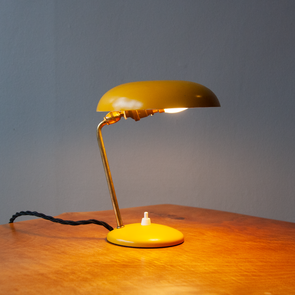 Yellow Library Lamp France 1940s