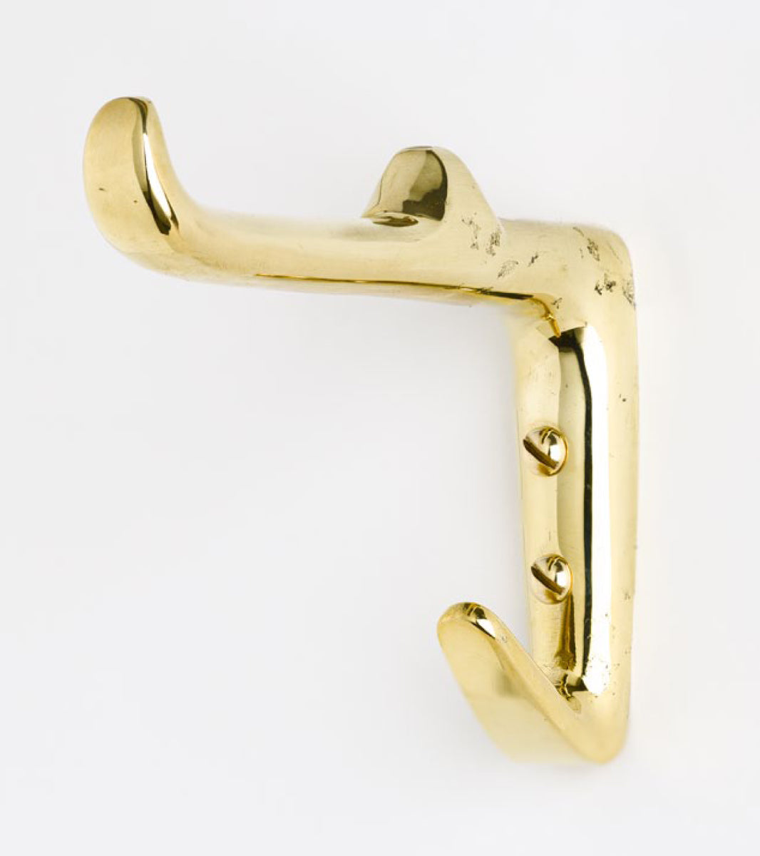Double hanger wall Hook brass model 4965 designed by Carl Auböck in Vienna Europe 