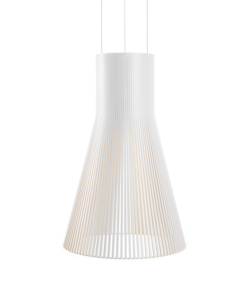 Magnum 4202 White Secto Design Large Scandinavian Wood Pendant Organic ceiling lamp