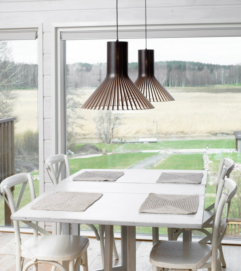 Secto Puncto Pendants 4203 Black Finnish suspension light beam kitchen scenery