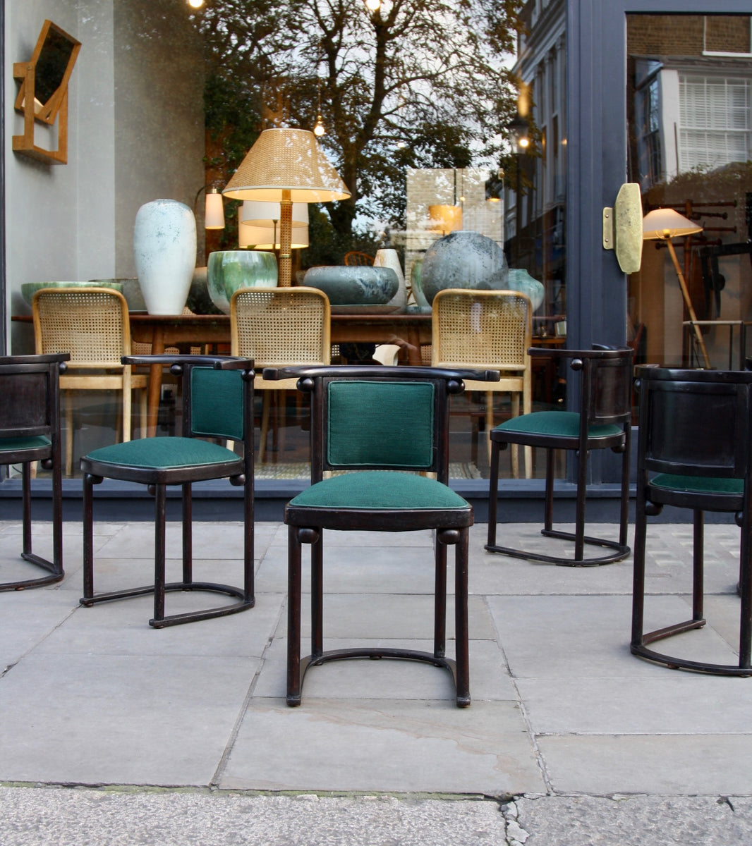 Set of Six &quot;Fledermaus&quot; Chairs Josef Hoffmann - Image 2