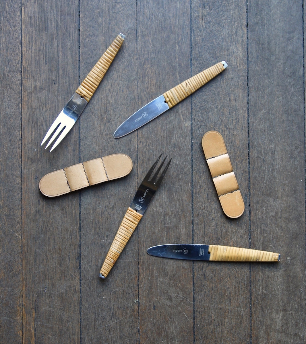 Two Sets of Original Scandinavian Knives & Forks, Carl Auböck