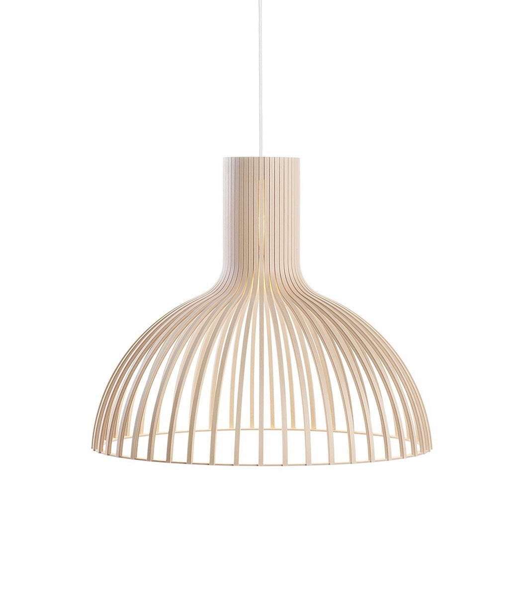 Victo 4250 Natural Birch wooden pendant Secto Design handmade contemporary lighting sustainable lights nordic Seppo Koho quality high end