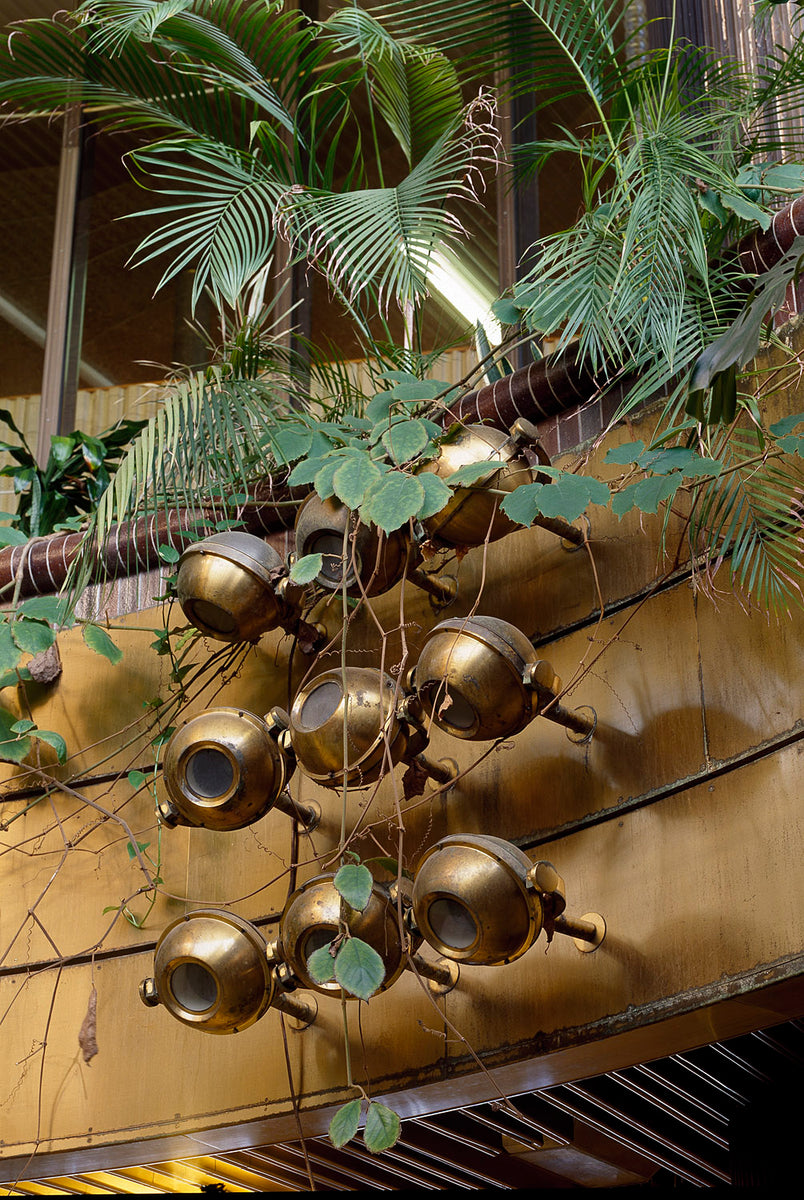Articulated Brass Wall Light/ Hotel Praha, 1970s