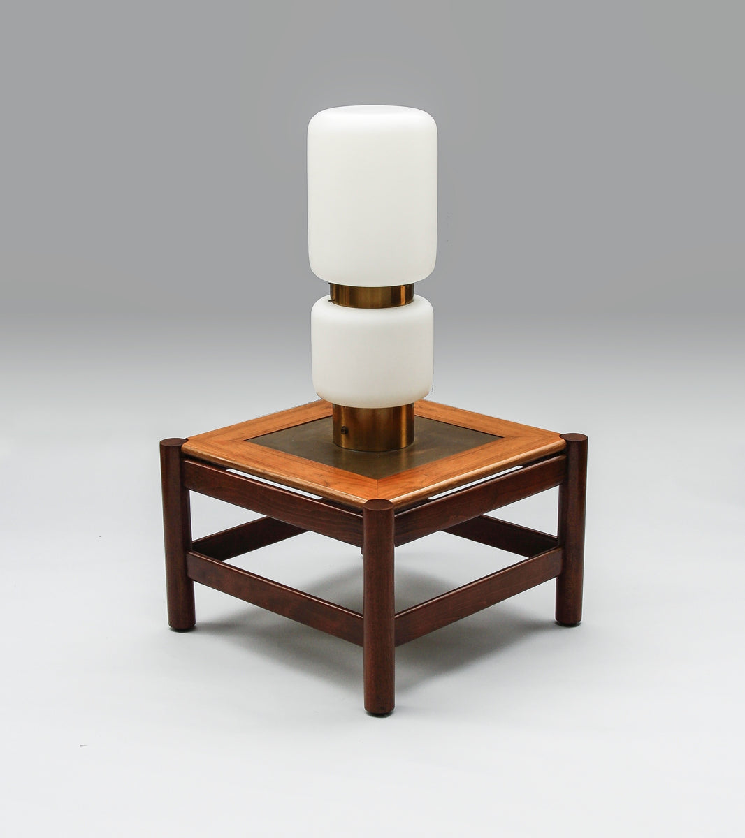 Square Coffee Table and Lamp / Hotel Praha, 1970s