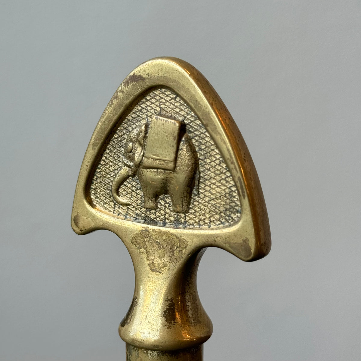 Brass Key Corkscrew / with Elephant / Carl Auböck II