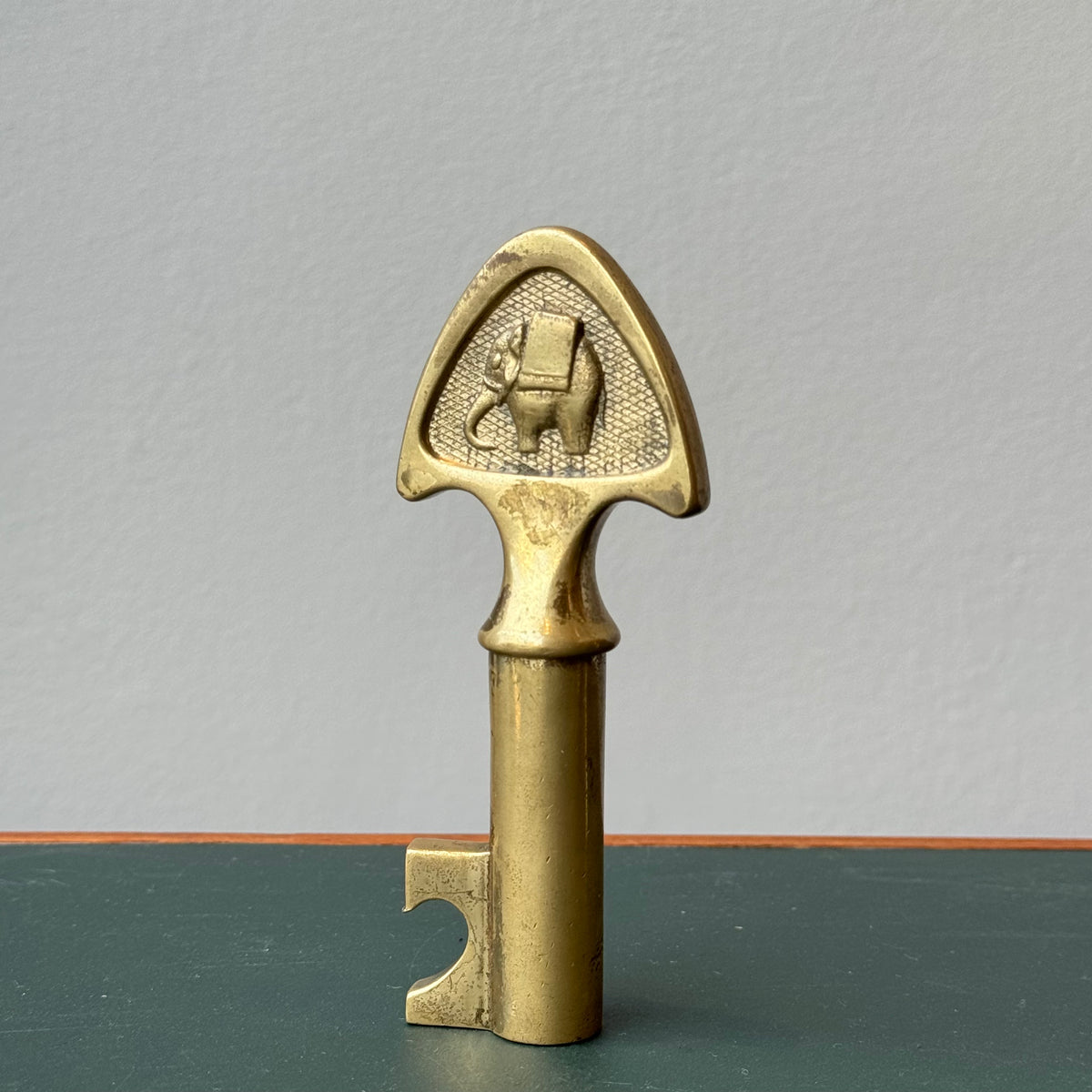 Brass Key Corkscrew / with Elephant / Carl Auböck II