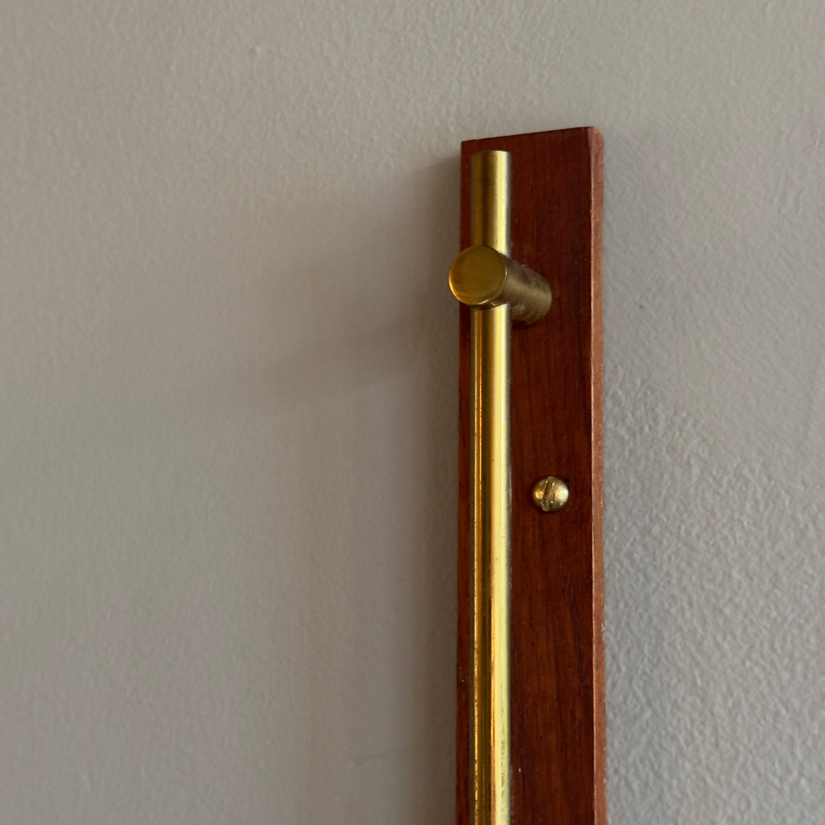 Teak & Brass Wall Light/ Denmark, 1950s