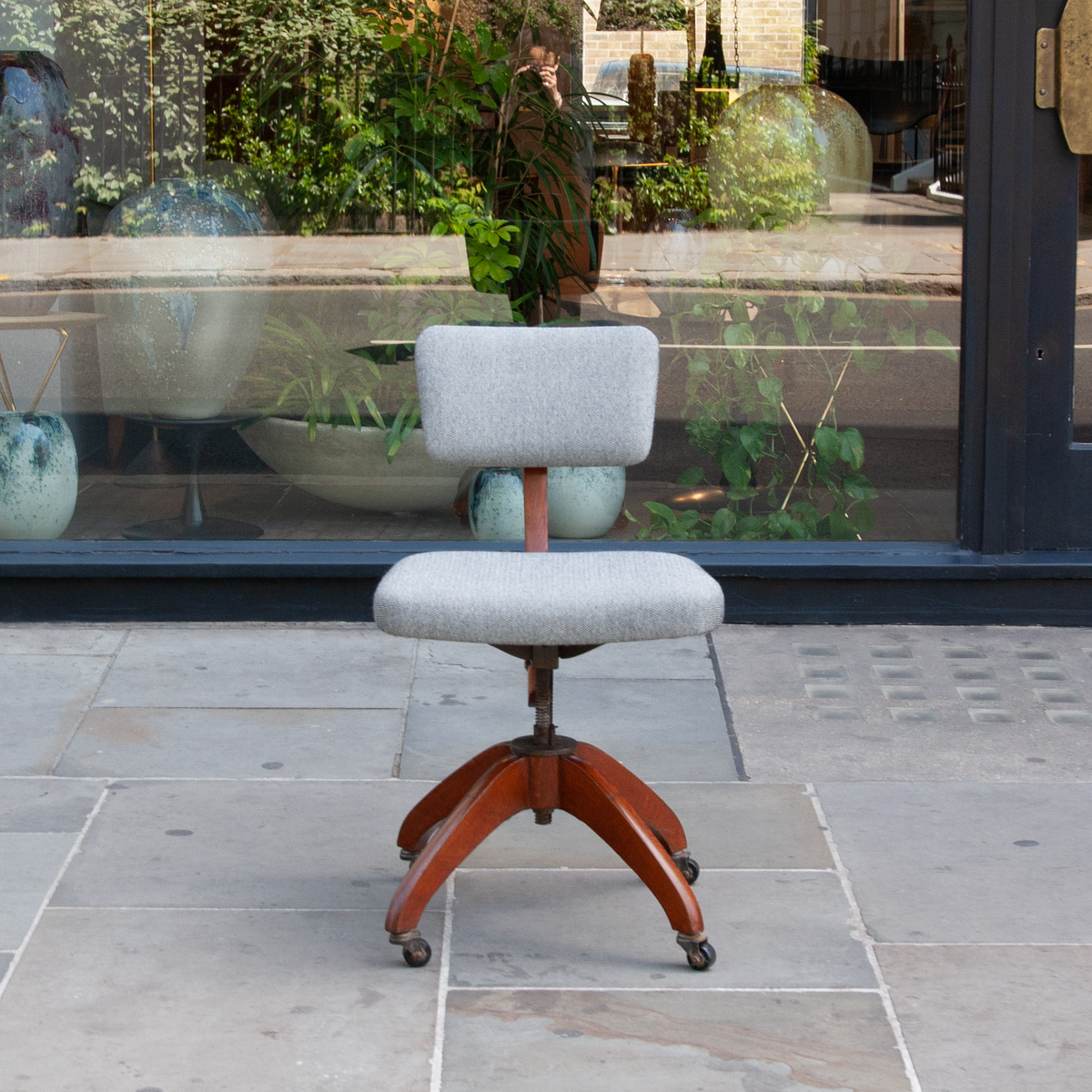 Adjustable Desk Chair / Atvidabergs / Sweden, 1930s