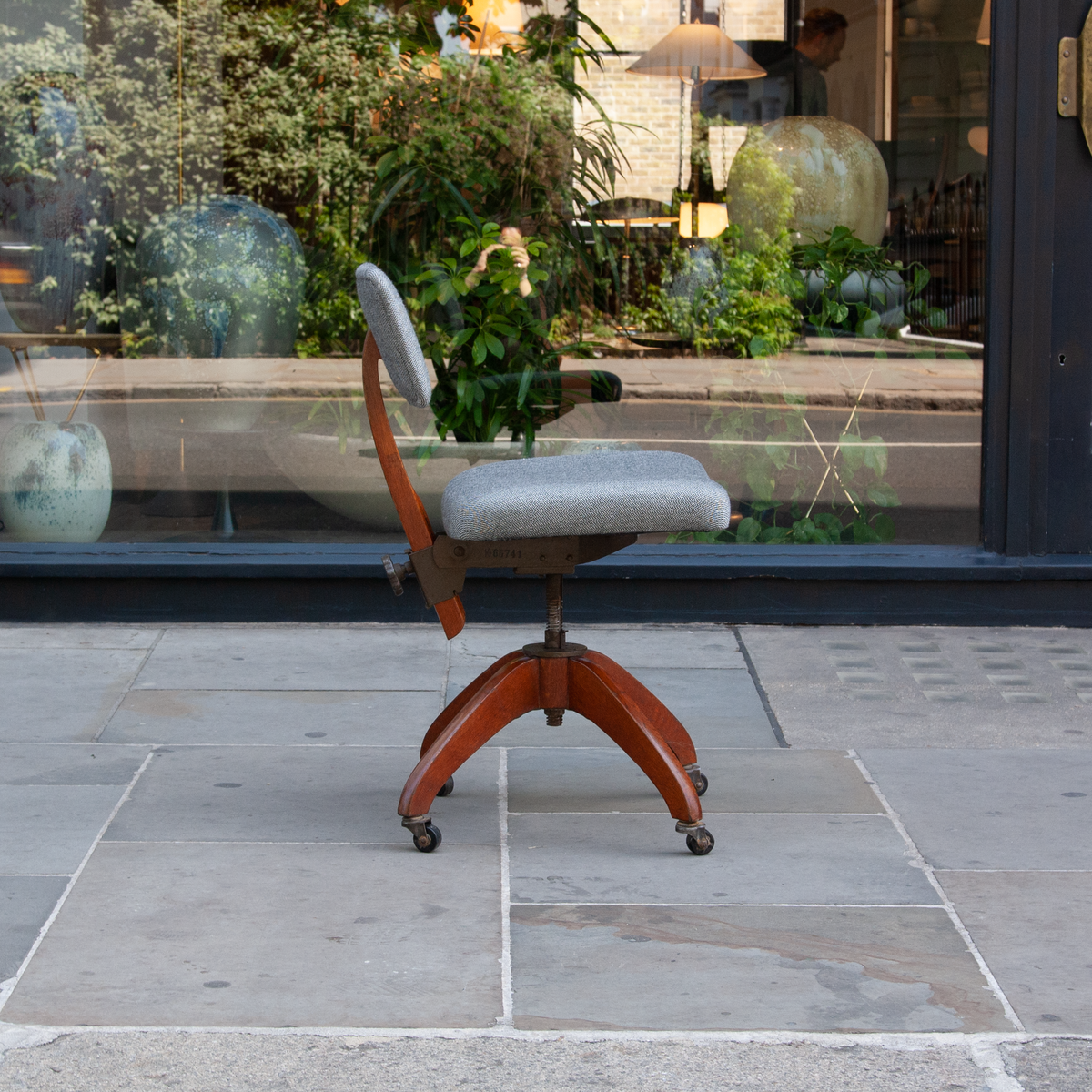 Adjustable Desk Chair / Atvidabergs / Sweden, 1930s