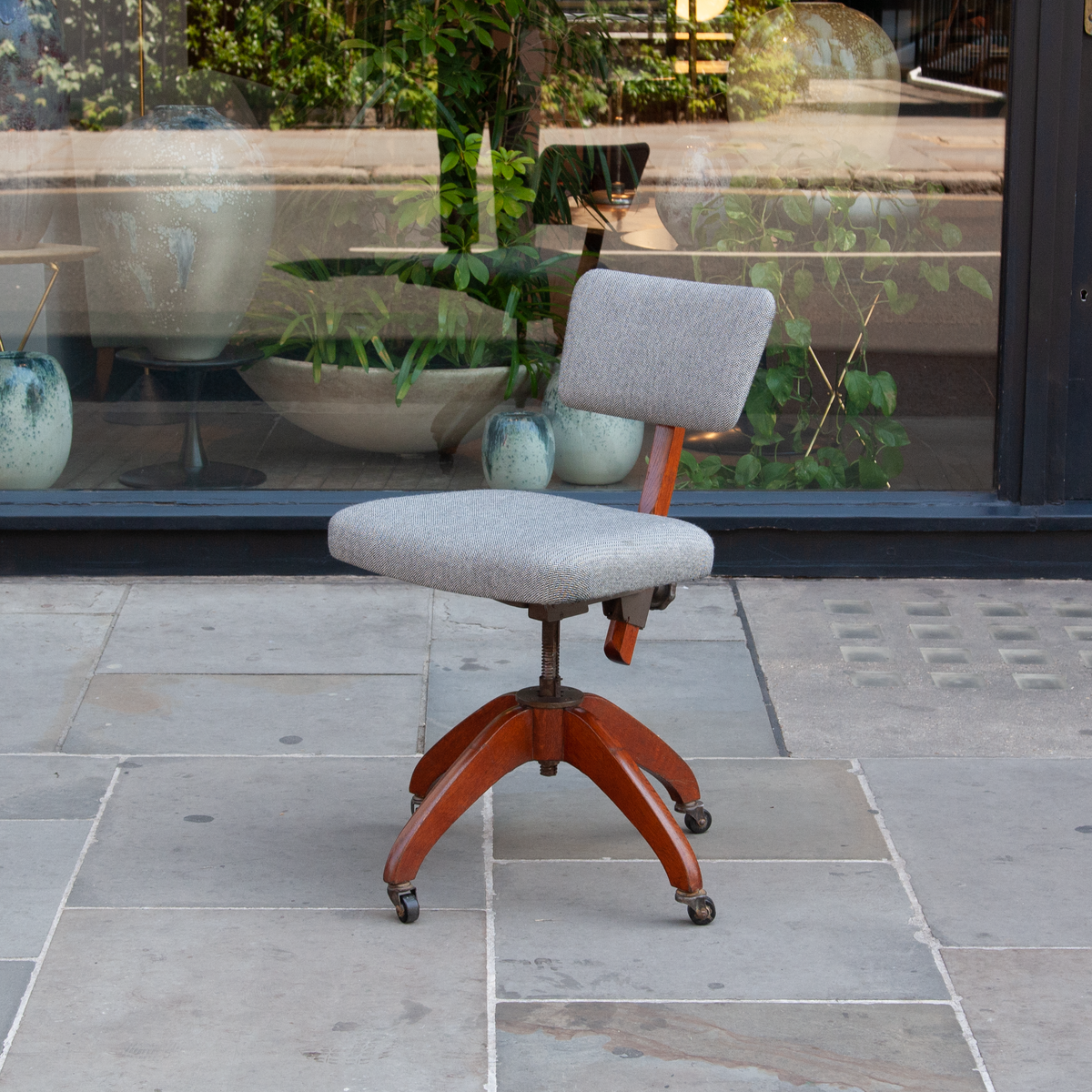Adjustable Desk Chair / Atvidabergs / Sweden, 1930s