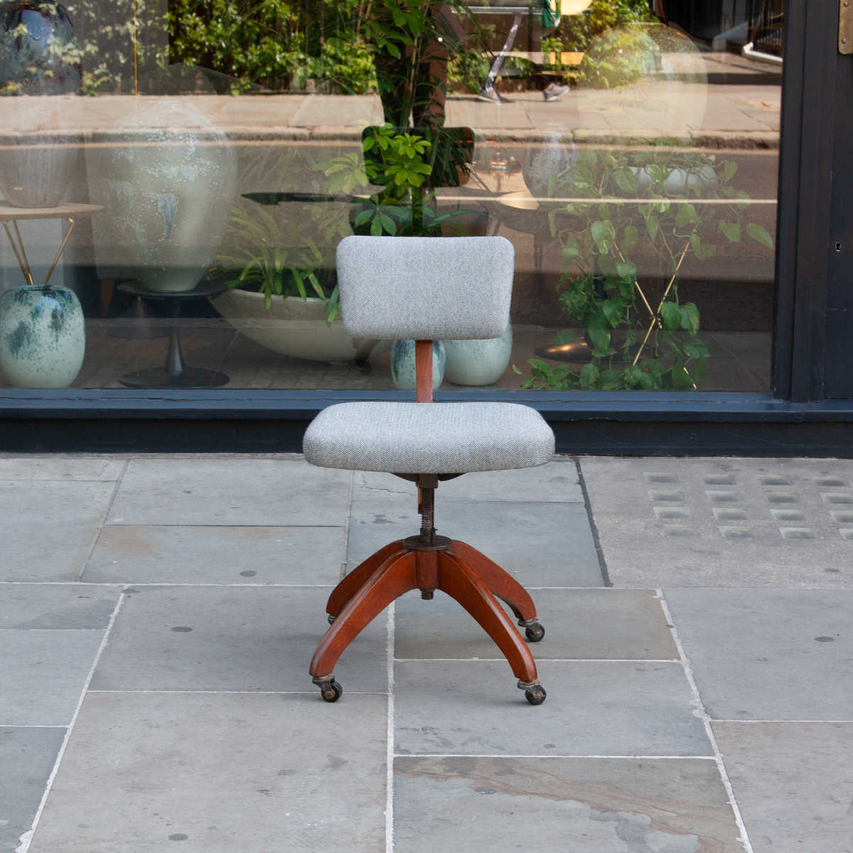 Adjustable Desk Chair / Atvidabergs / Sweden, 1930s
