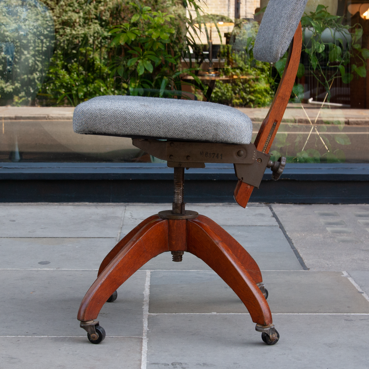 Adjustable Desk Chair / Atvidabergs / Sweden, 1930s