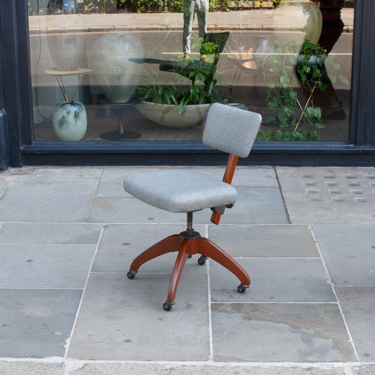 Adjustable Desk Chair / Atvidabergs / Sweden, 1930s