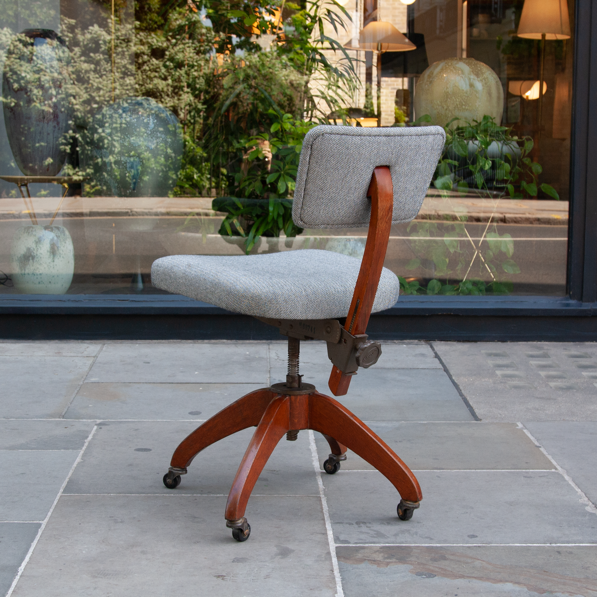 Adjustable Desk Chair / Atvidabergs / Sweden, 1930s