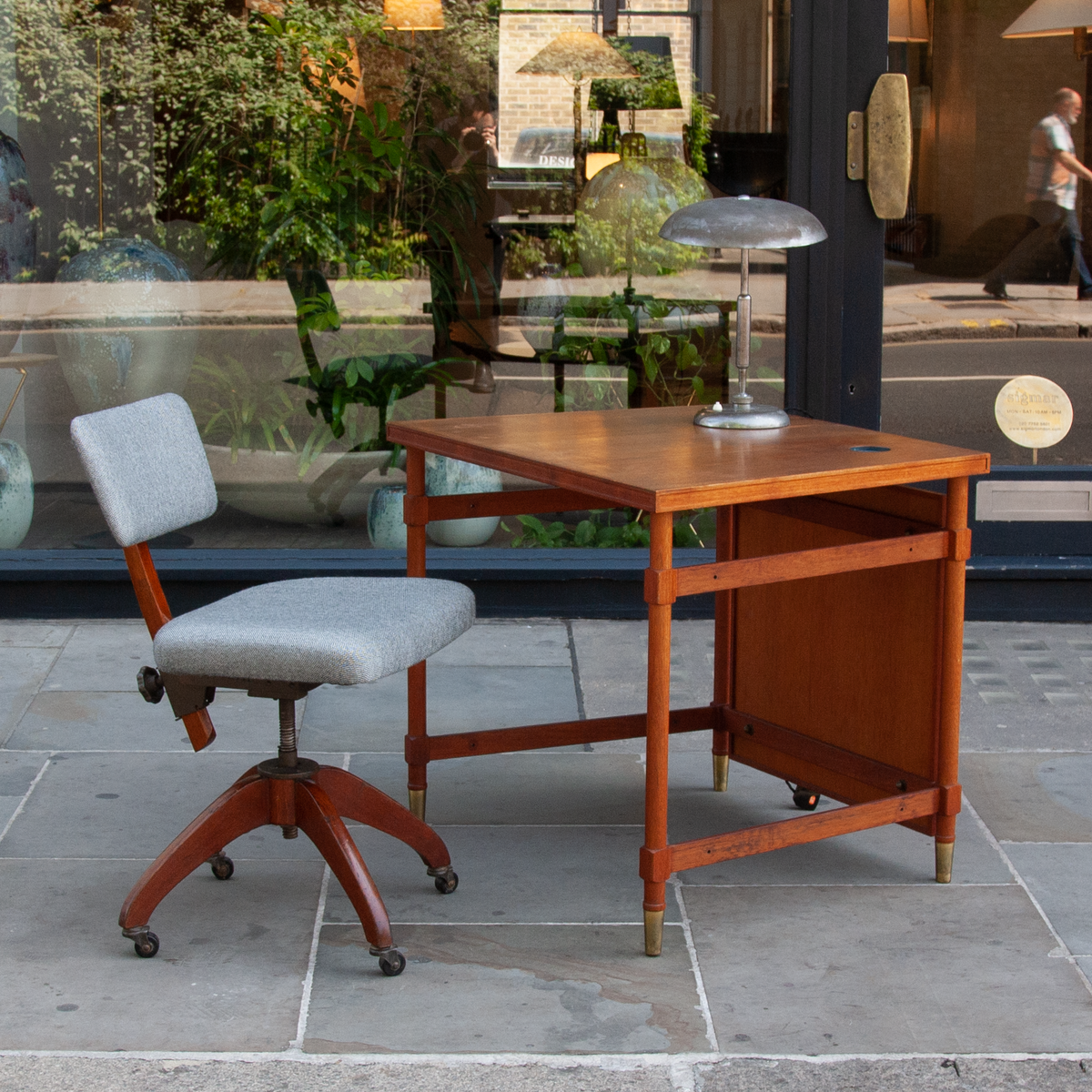 Adjustable Desk Chair / Atvidabergs / Sweden, 1930s