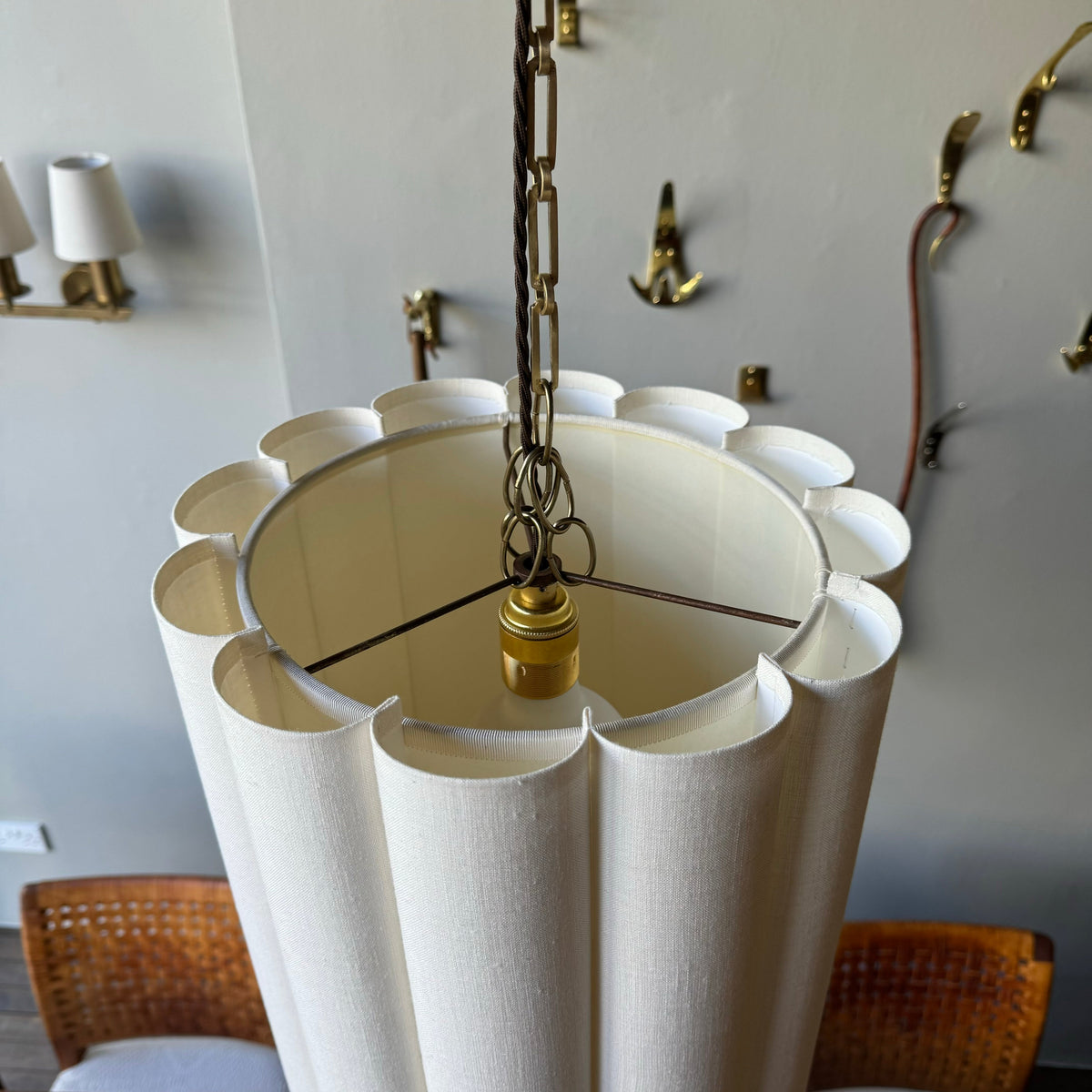 Large Scalloped Pendant Light/ by Sigmar