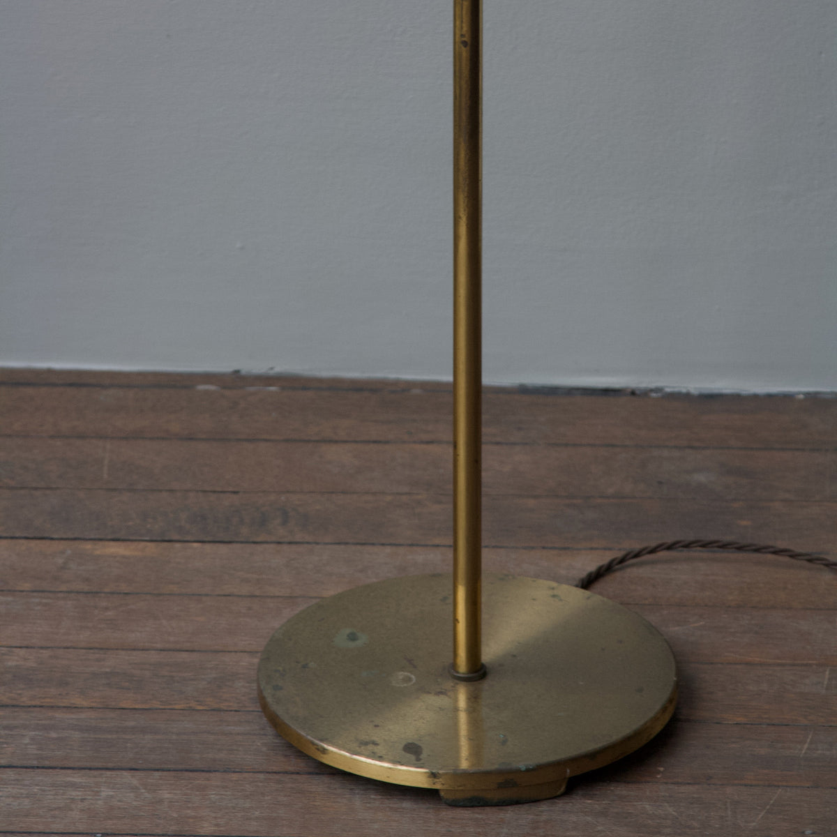 Telescopic Brass Floor Lamp/ Danish, 1940s