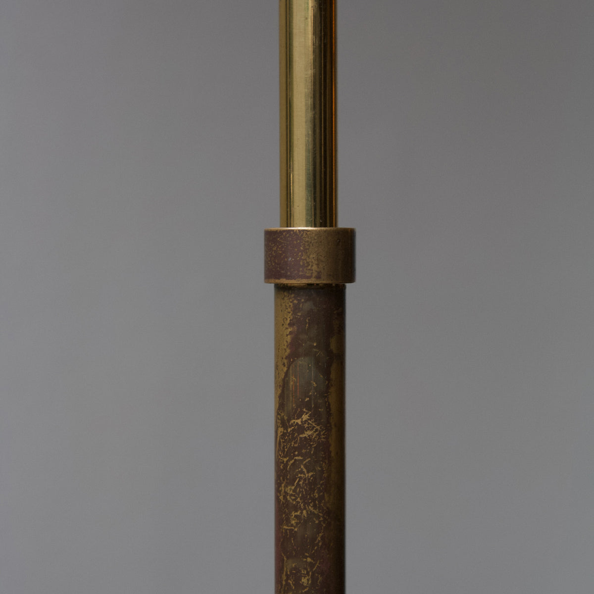 Telescopic Brass Floor Lamp/ Danish, 1940s