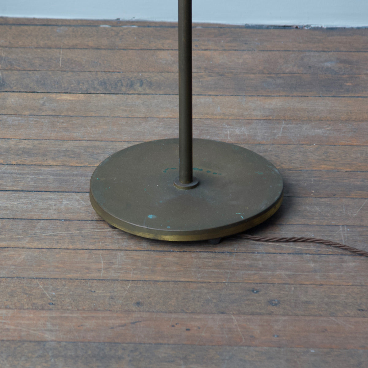 Telescopic Brass Floor Lamp/ Danish, 1940s