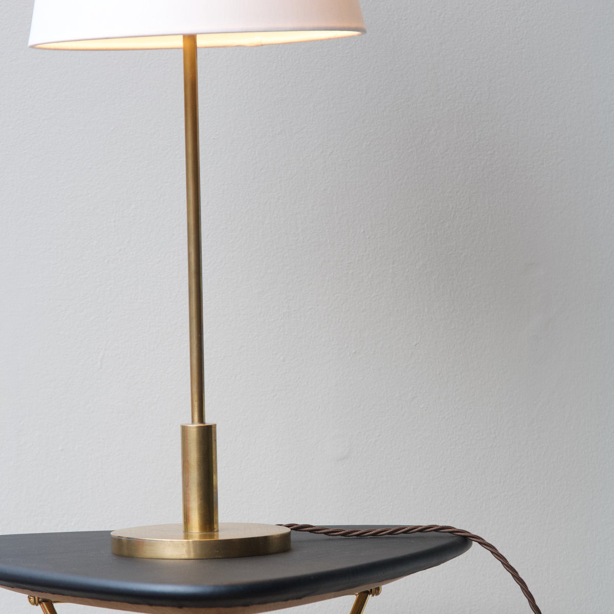 Small Brass Table Lamp/ Danish, 1940s