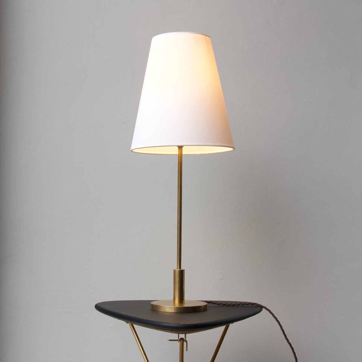 Small Brass Table Lamp/ Danish, 1940s