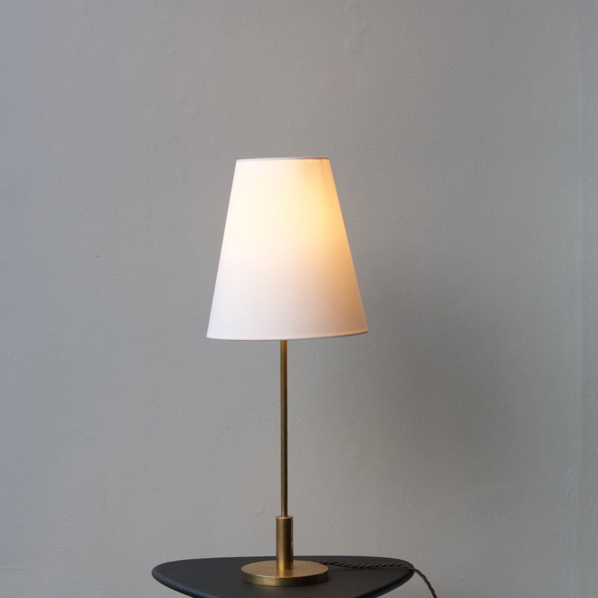 Small Brass Table Lamp/ Danish, 1940s
