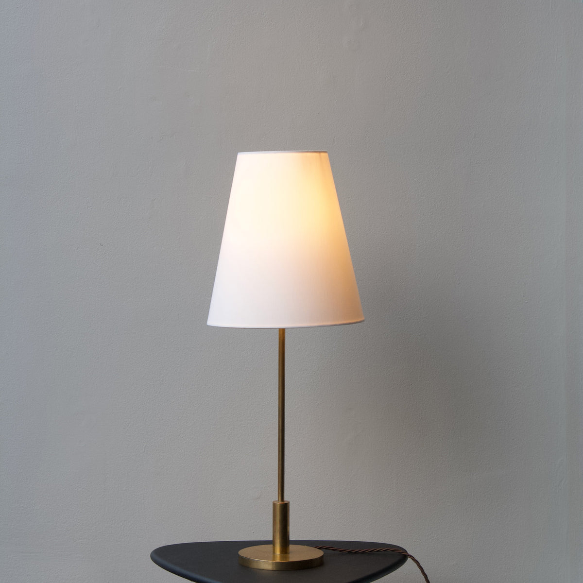 Small Brass Table Lamp/ Danish, 1940s