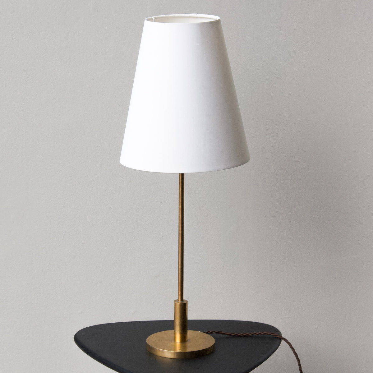 Small Brass Table Lamp/ Danish, 1940s
