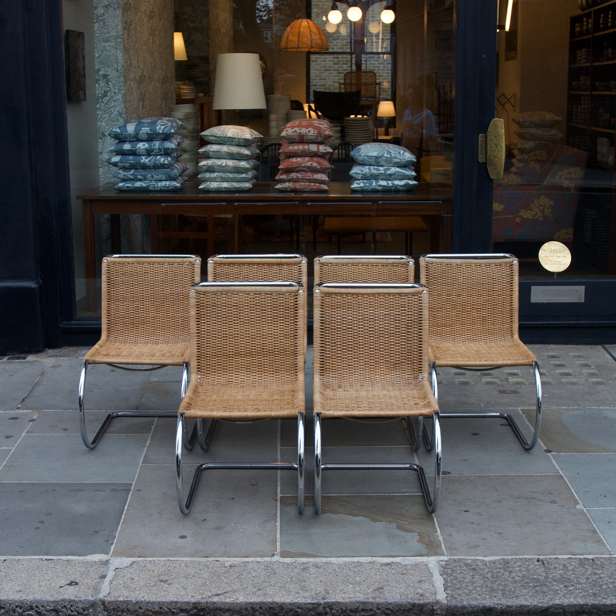 A set of 6 MR10 chairs/ Mies van der Rohe, Germany