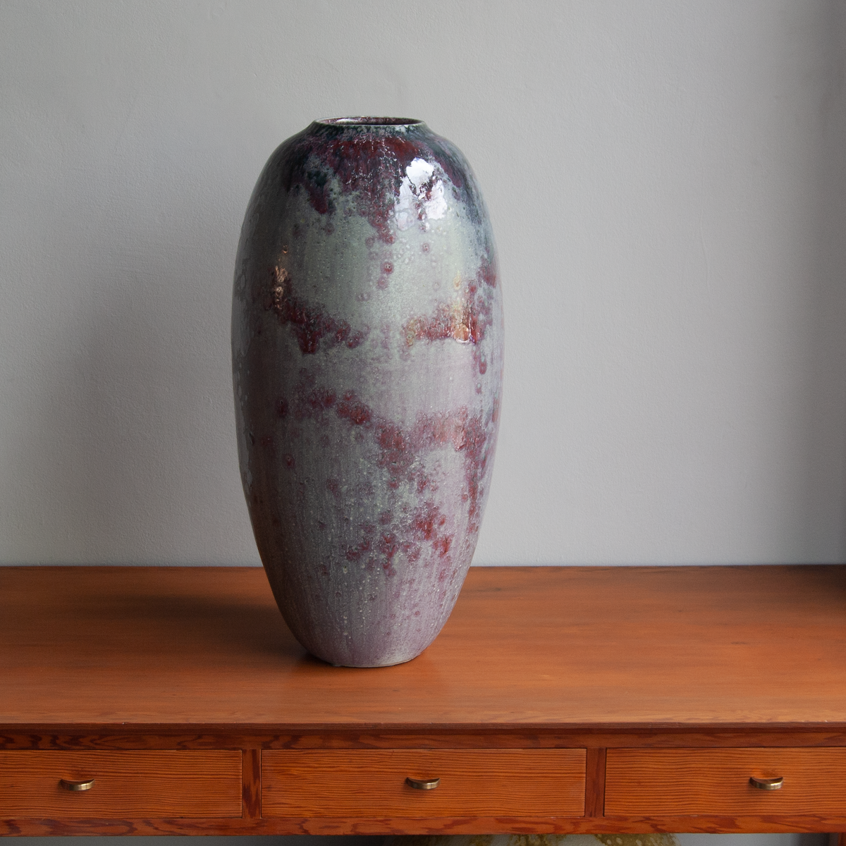 Large Purple Vessel | Heavy Glass