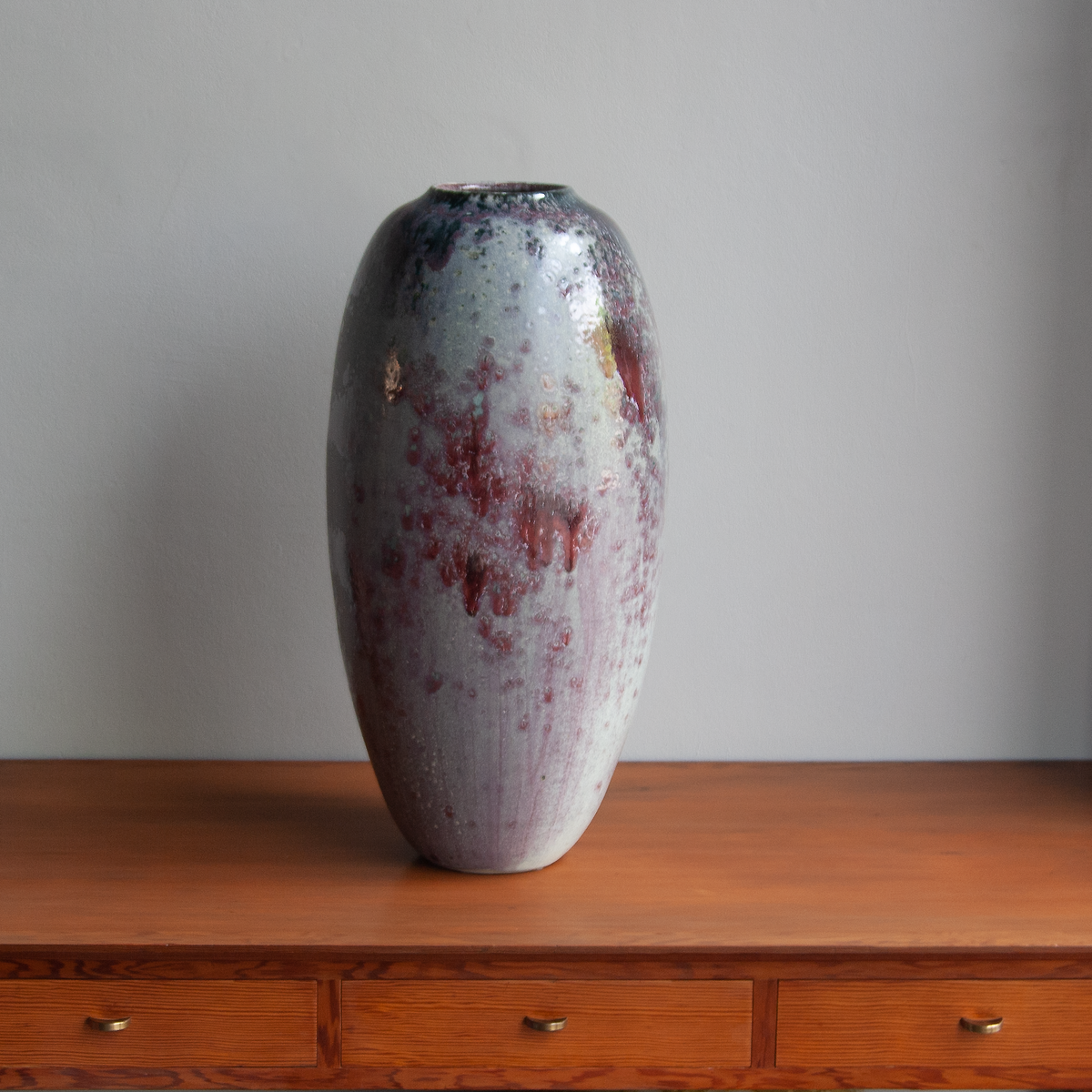 Large Purple Vessel | Heavy Glass