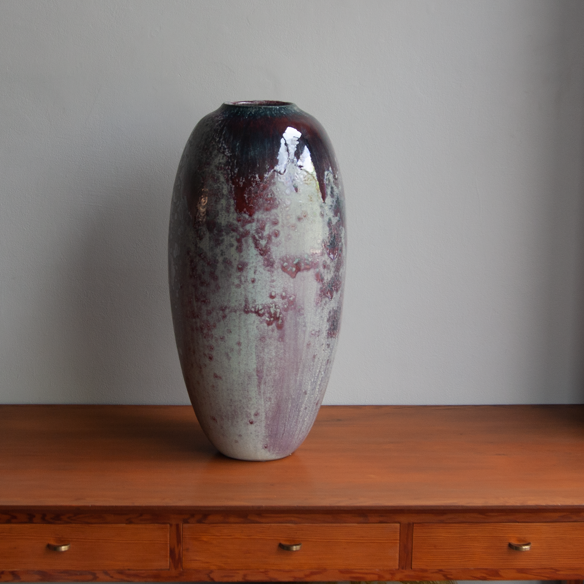 Large Purple Vessel | Heavy Glass