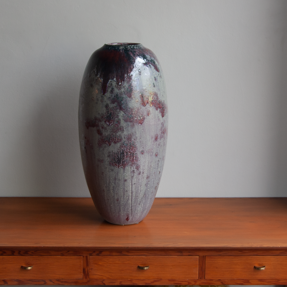 Large Purple Vessel | Heavy Glass