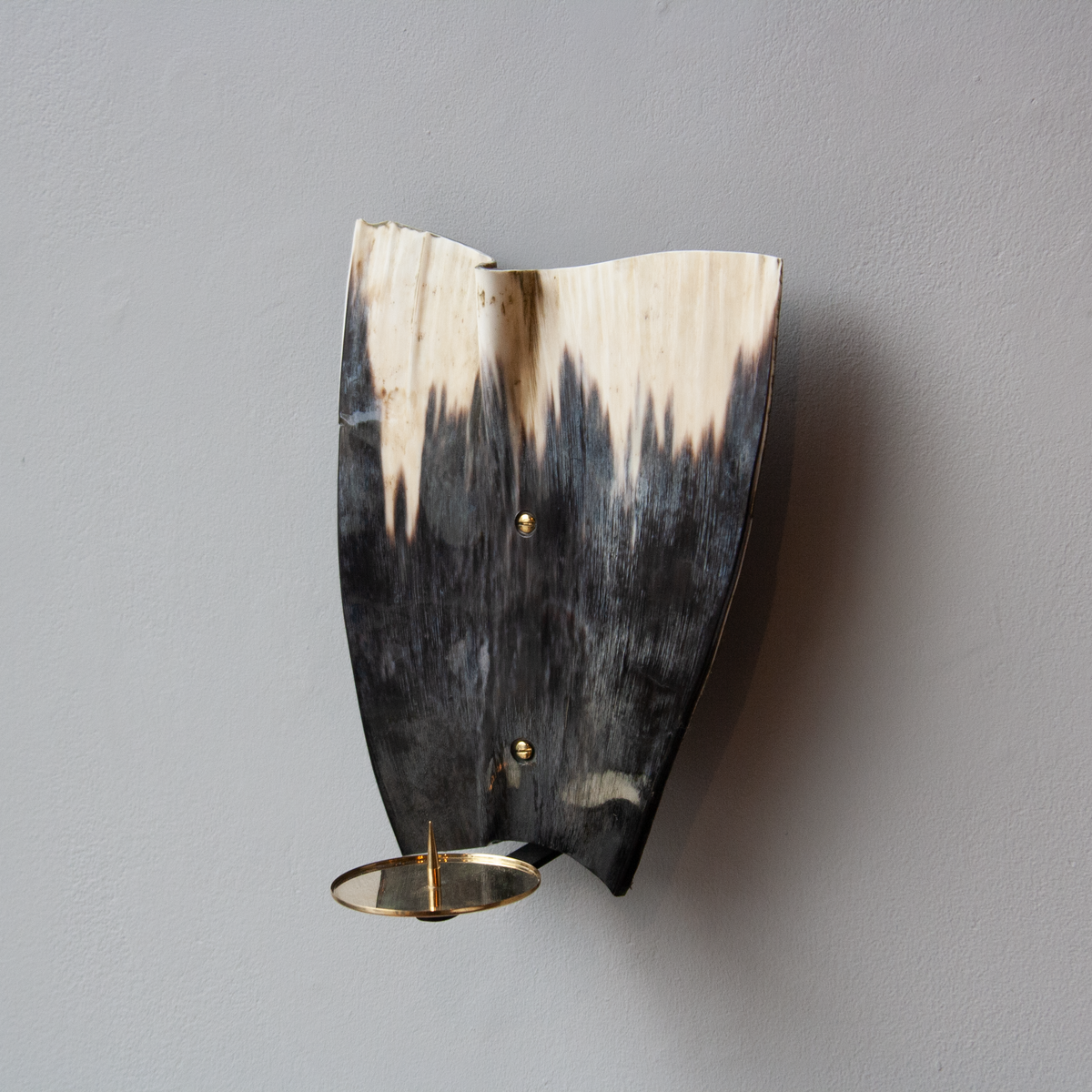 Horn Wall Candle Sconce #7257 / Werkstätte Carl Auböck