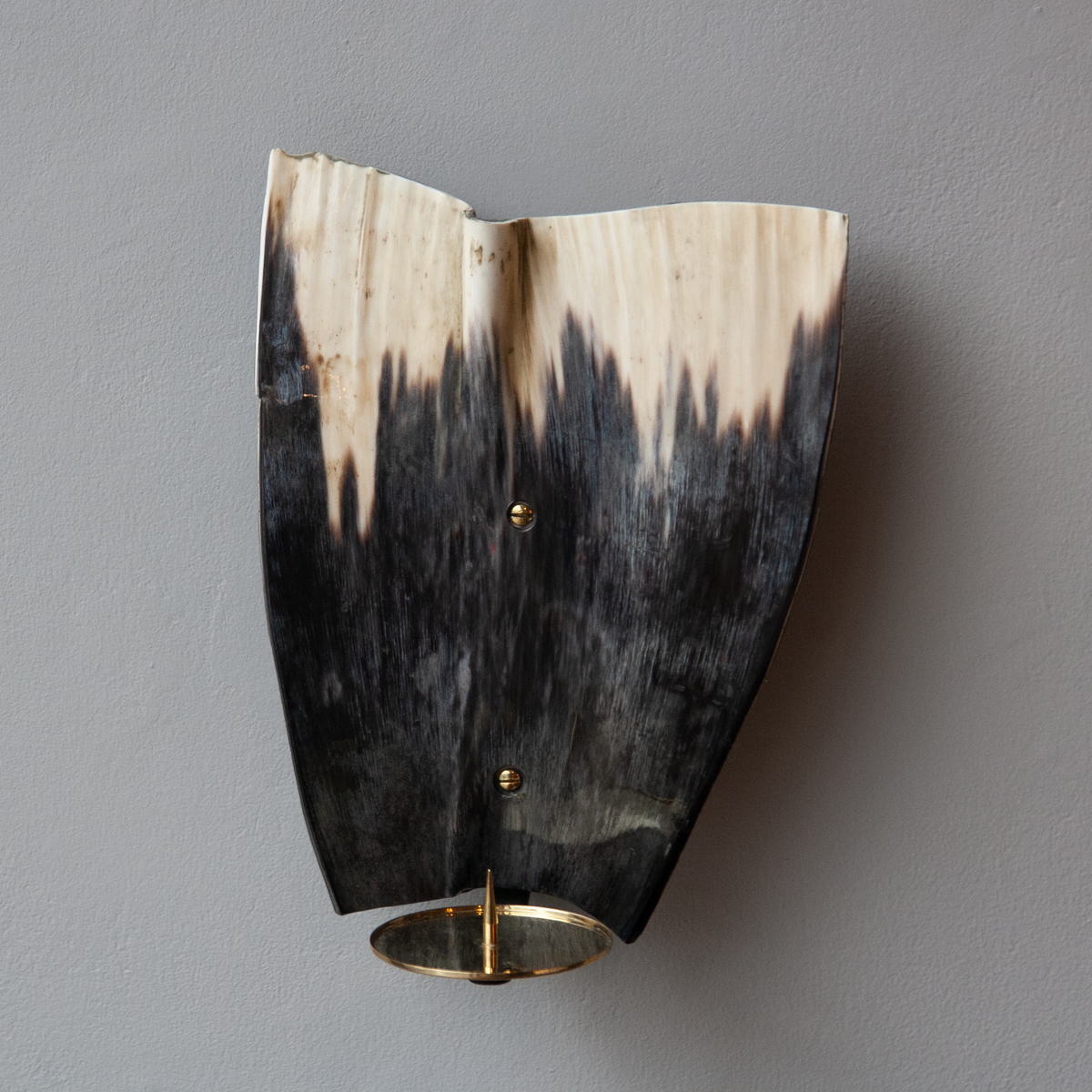 Horn Wall Candle Sconce #7257 / Werkstätte Carl Auböck