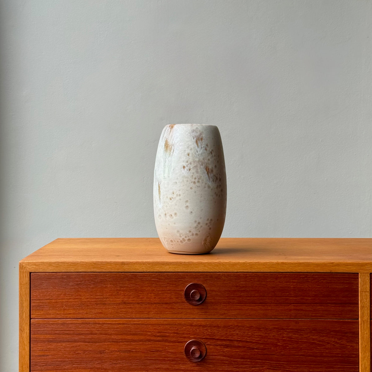 Small Tapered Vase/ Beige Glaze