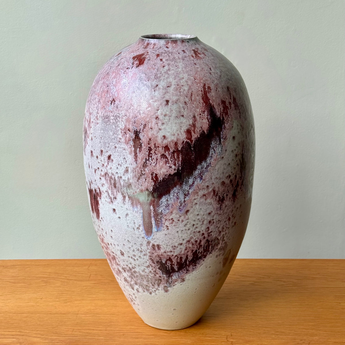 Medium Tapered Vase/ Red Glaze