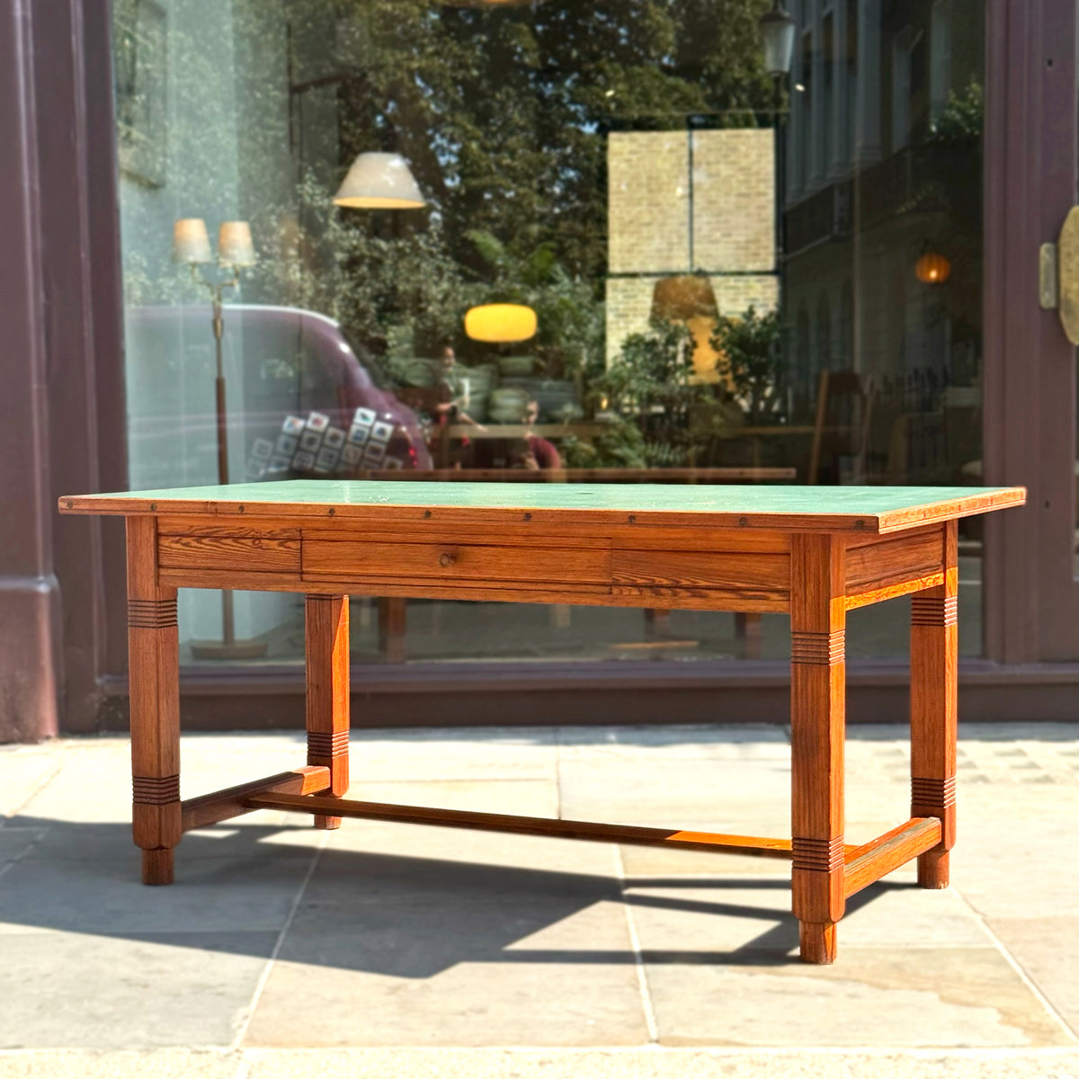 Skønvirke Pine Desk/ Martin Nyrop/Denmark, 1905