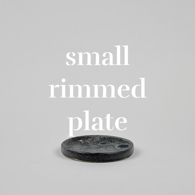 small rimmed plate