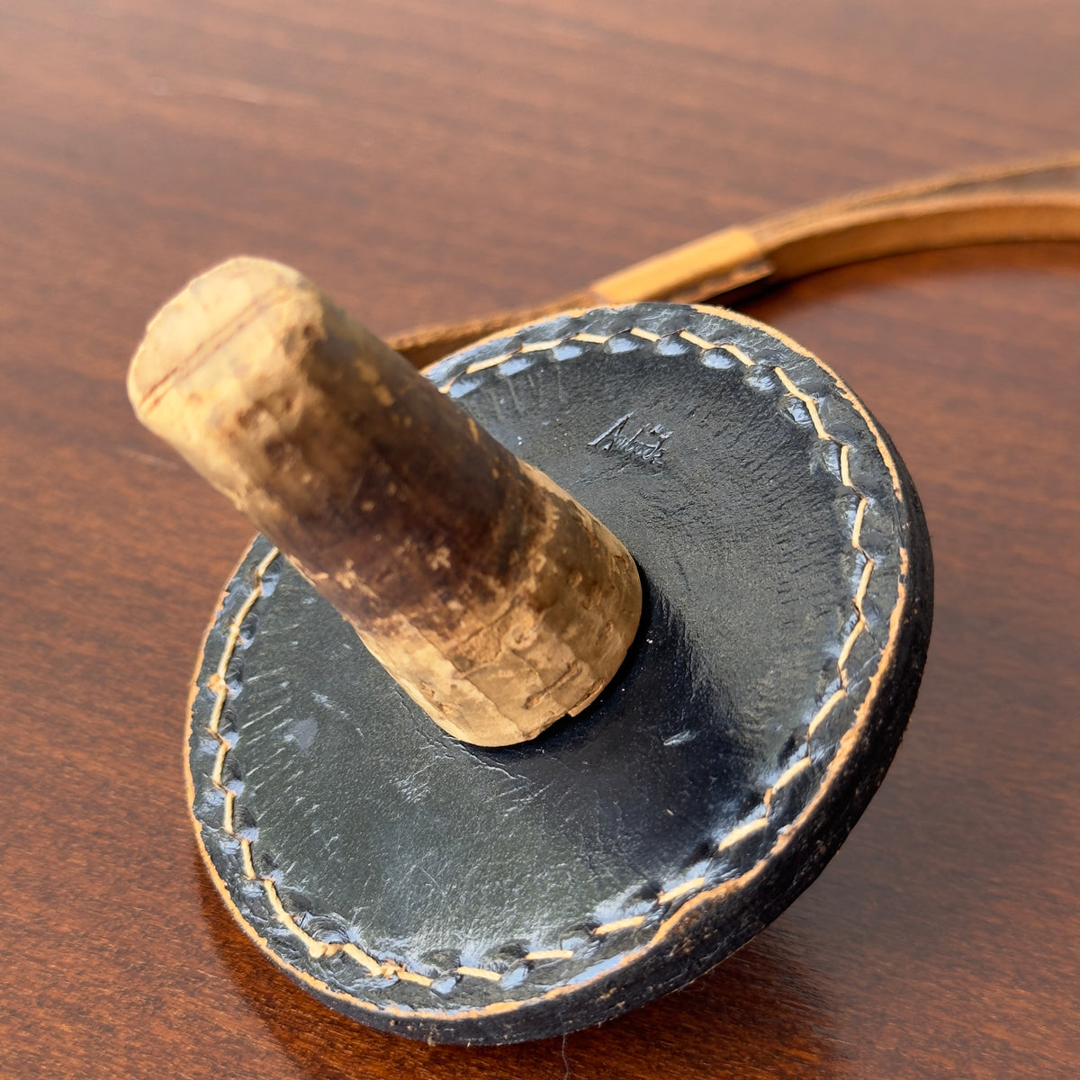 Black Leather / Cork Stopper / Carl Auböck II