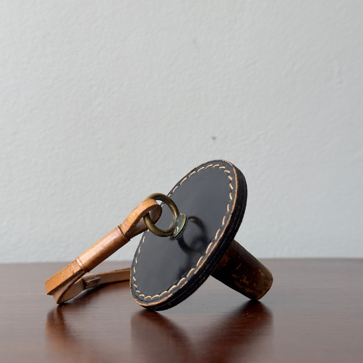 Black Leather / Cork Stopper / Carl Auböck II
