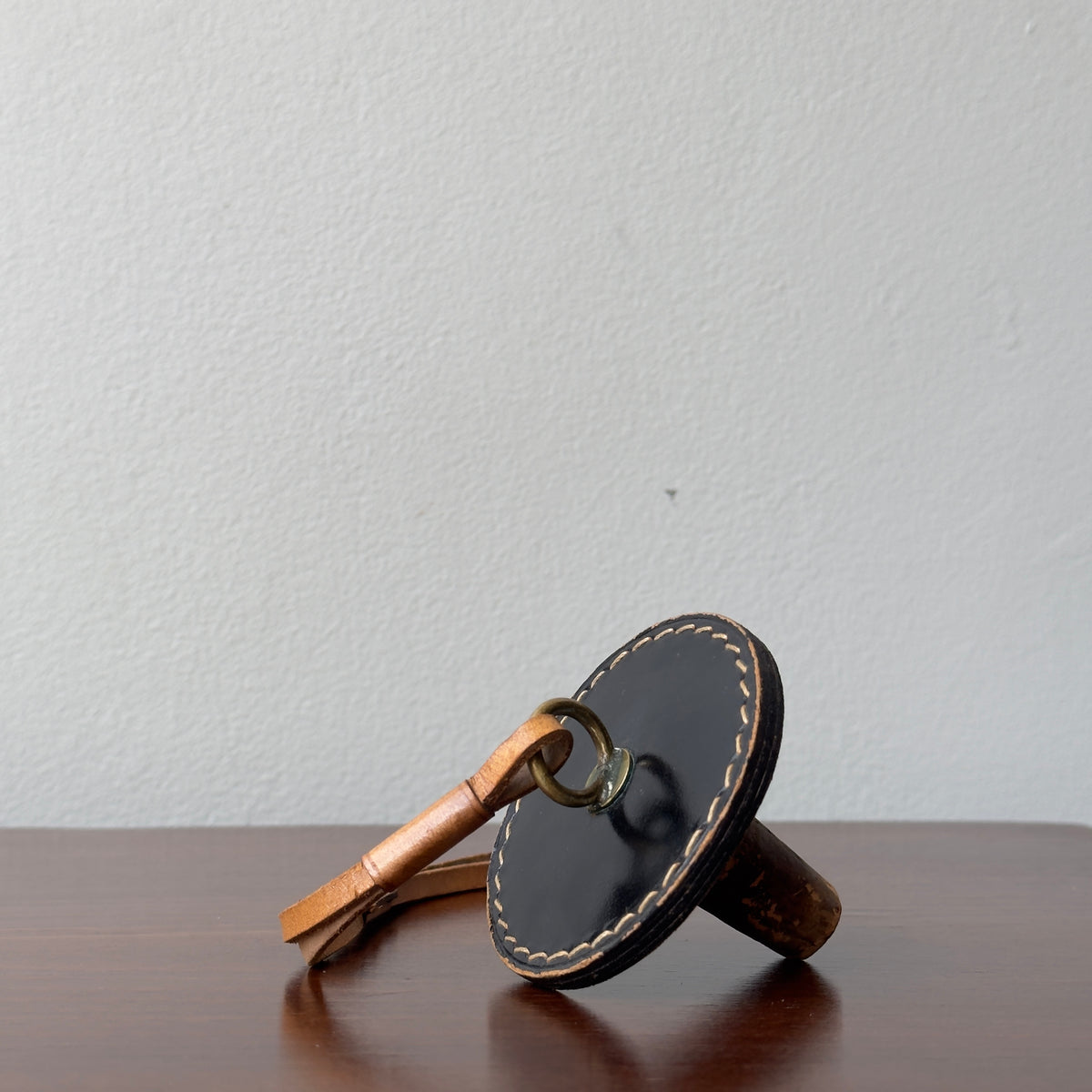 Black Leather / Cork Stopper / Carl Auböck II