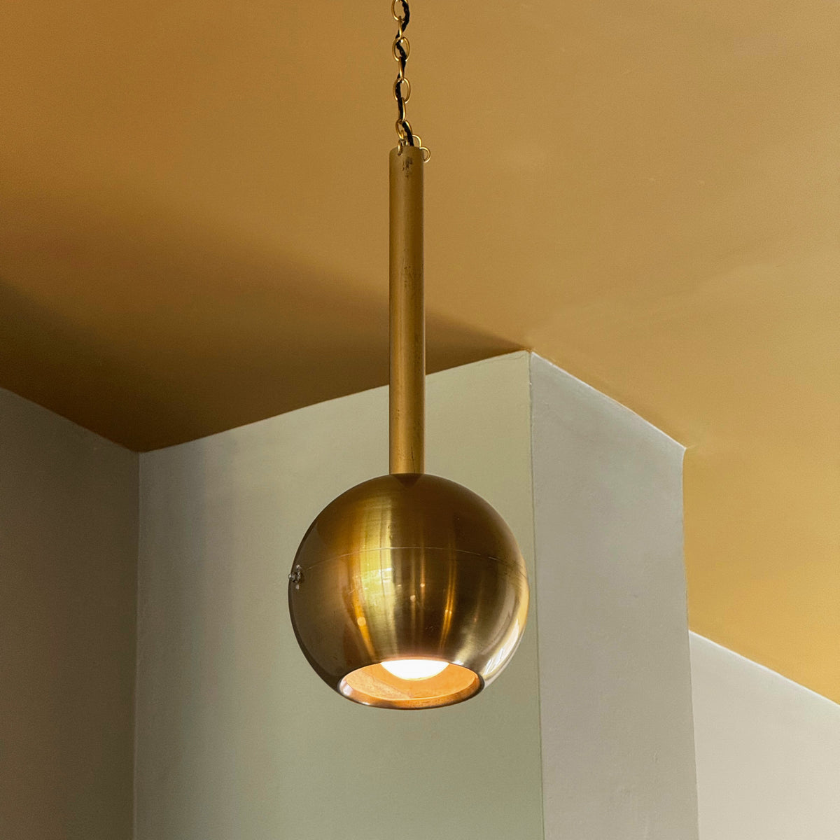 Articulated Brass Wall Light/ Hotel Praha, 1970s