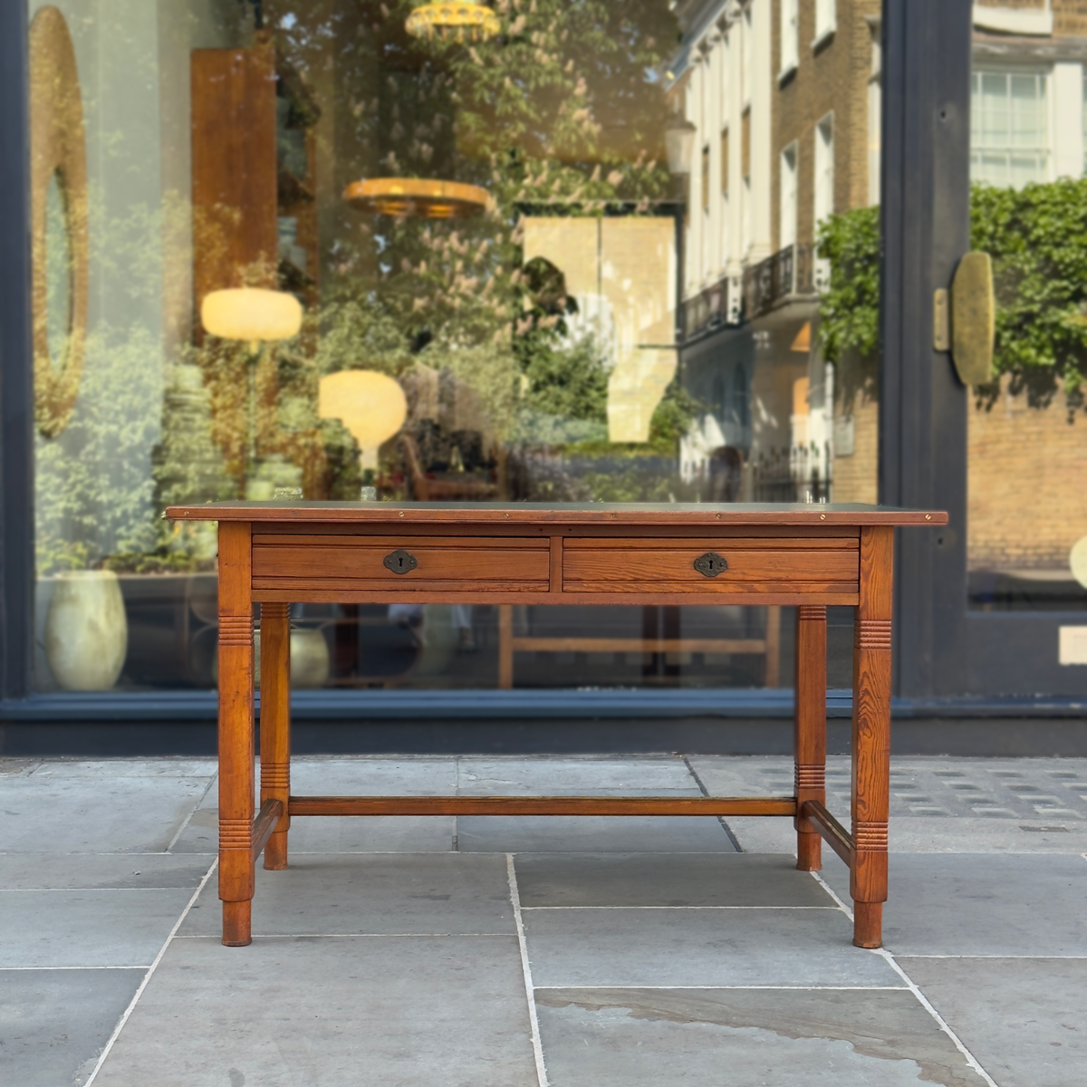Skønvirke Pine Desk/ Martin Nyrop/Denmark, 1905